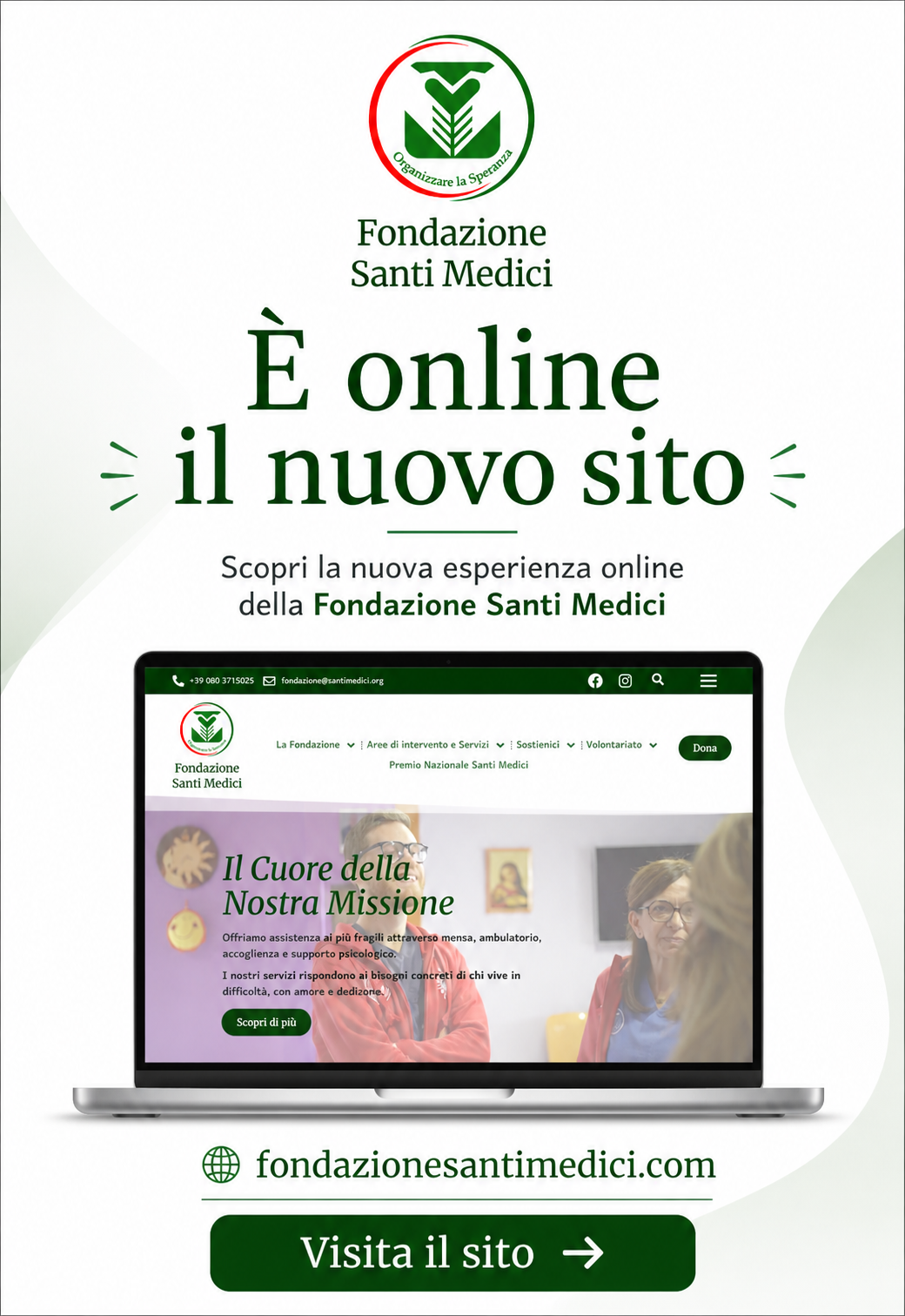 È online il nuovo sito della Fondazione Santi Medici
